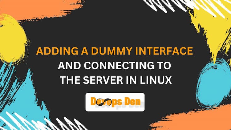 adding dummy interface and connecting to the server in linux